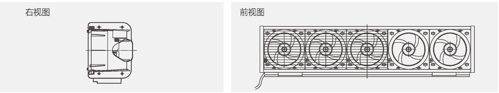 地鐵專用直排風幕機結構圖