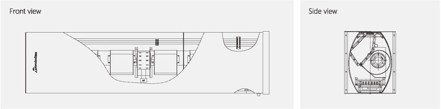 vertical heating air curtain